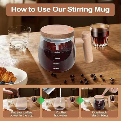 Electric self-stirring mug.