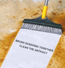 Floor Brush- 2 In 1 Long Handle Wiper Stiff Bristle