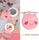 Cartoon Cute Pig LED Lights Mirror Pocket Fan