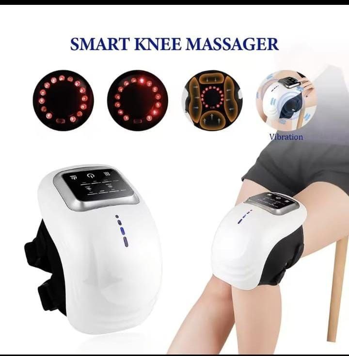 Knee Massager, Cycle Heating and Vibration, Wireless Large LED Screen