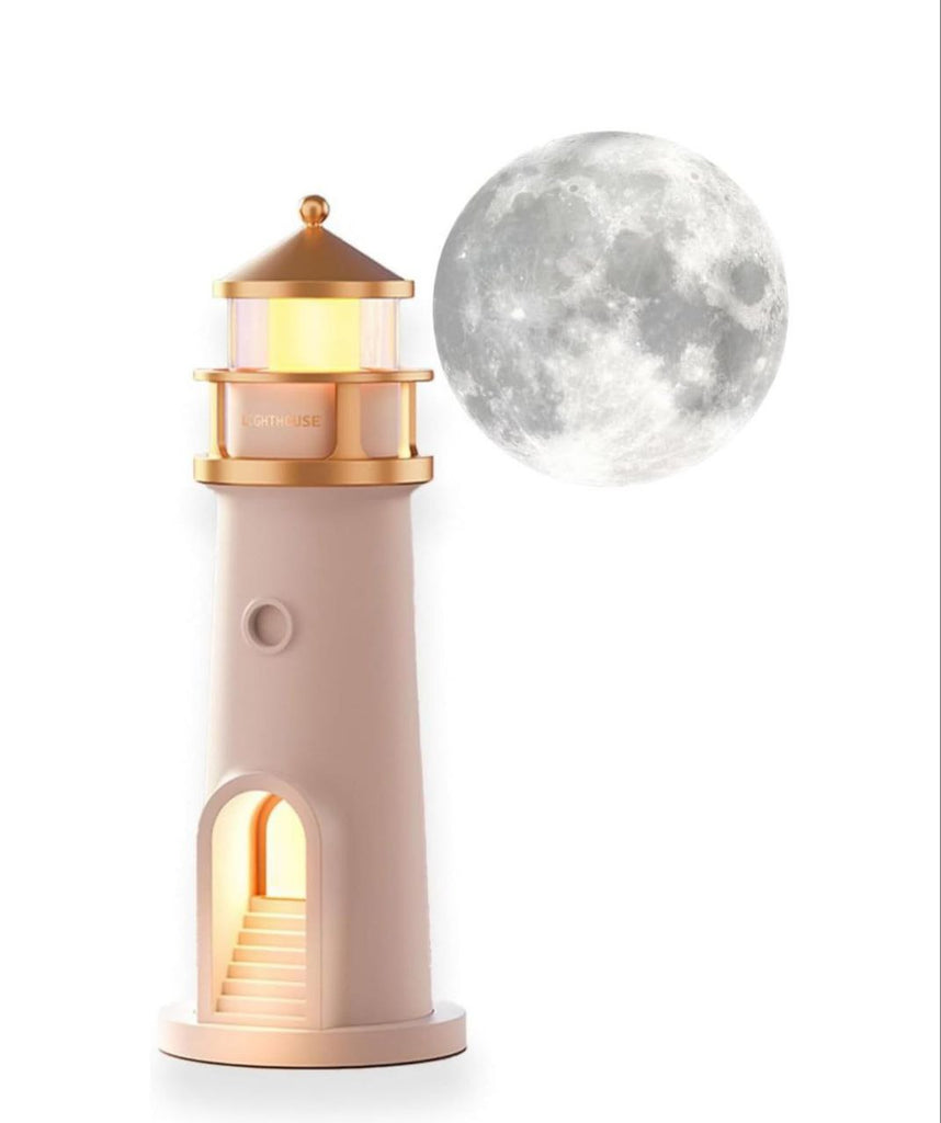 Lighthouse Night Light, Cute Moon