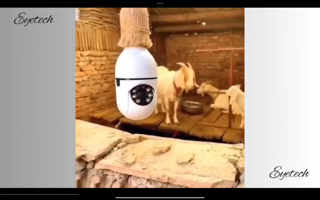 Smart Home Security Bulb Shape 360° Camera 1080p Wireless CCTV Security Camera